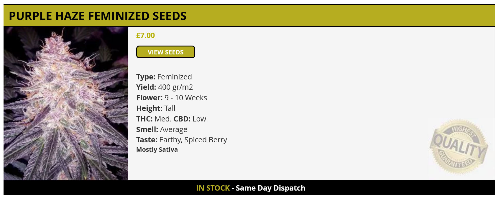 Cannabis seeds ebay